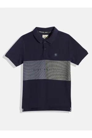 WROGN Boys Printed Polo Collar T-shirt