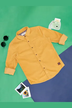 Pantaloons Boys Spread Collar Long Sleeves Cotton Casual Shirt