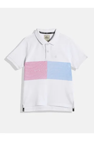 WROGN Boys Printed Polo Collar T-shirt