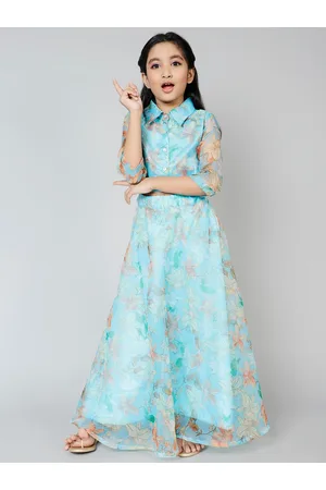 AKS Girls Printed Ready to Wear Lehenga & Choli