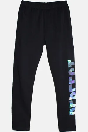 KiddoPanti Girls Ankle Length Leggings With Printed Detail