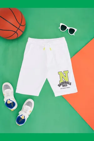 Pantaloons Boys Typography Printed Cotton Sports Shorts