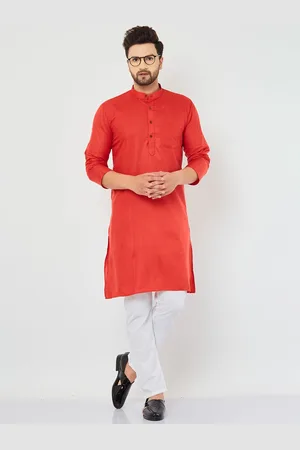 Armaan Ethnic Mandarin Collar Regular Pure Cotton Kurta with Pyjamas