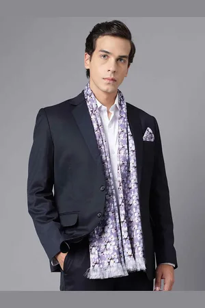Tossido Printed Satin Stole & Pocket Square