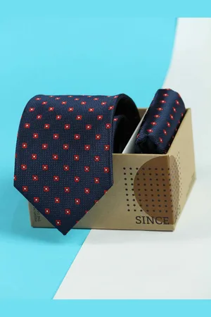 Tossido Men Woven Design Tie And Pocket Square Accessory Gift Set