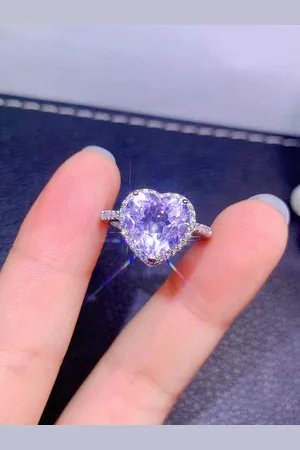 Designs & You Silver Plated AD Studded Finger Ring