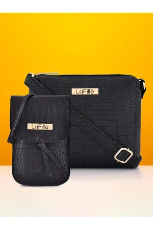 Buy LaFille Black Handbag For Women & Girls