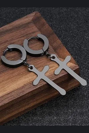 KRYSTALZ Unisex Contemporary Drop Earrings