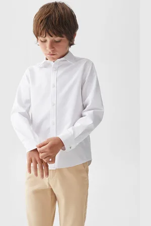 MANGO Boys Pure Cotton Opaque Casual Shirt