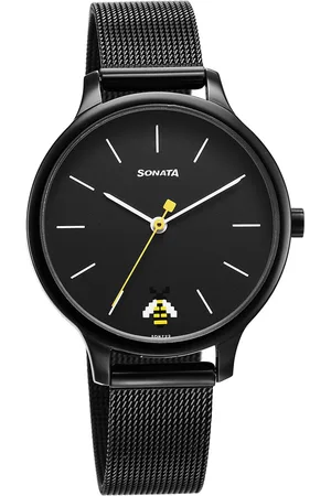 Sonata Women Textured Dial & Bracelet Style Straps Analogue Watch 87050NM03