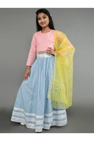 AKS Girls Ready To Wear Lehenga & Blouse With Dupatta