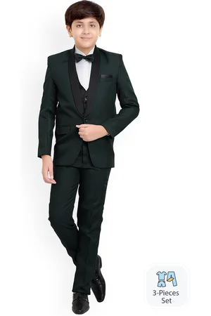 BAESD Boys 4-Piece Textured Suit Set