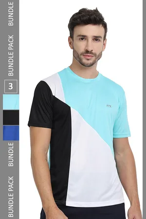 ftx Pack Of 3 Colourblocked Round Neck Dry-Fit Sports T-shirt