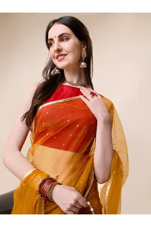 Sangria Women Embellished Saree with Blouse Piece