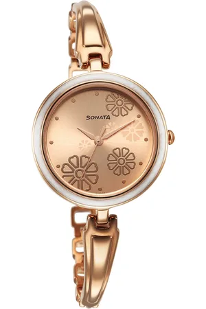 Sonata Women Printed Dial & Stainless Steel Bracelet Style Straps Analogue Watch