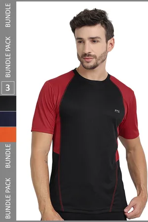 ftx Pack Of 3 Colourblocked Round Neck Dry-Fit Sports T-shirt