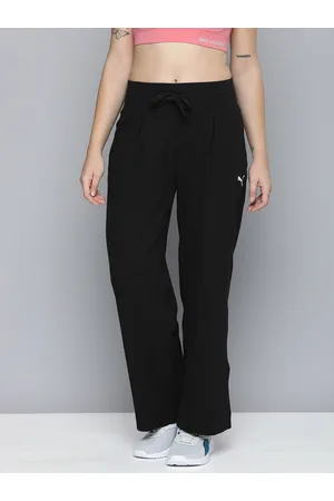 PUMA Modest Activewear Wide Leg Solid Women Black Track Pants - Buy PUMA  Modest Activewear Wide Leg Solid Women Black Track Pants Online at Best  Prices in India