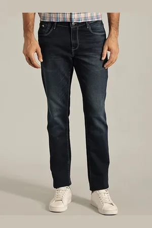 Indian Terrain Men Brooklyn Clean Look Slim Fit Cotton Jeans