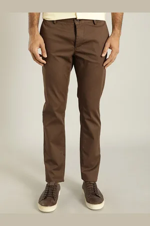Indian Terrain Men Brooklyn Slim Fit Chinos Trousers