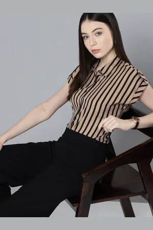 Chemistry Women Relaxed Opaque Striped Formal Shirt