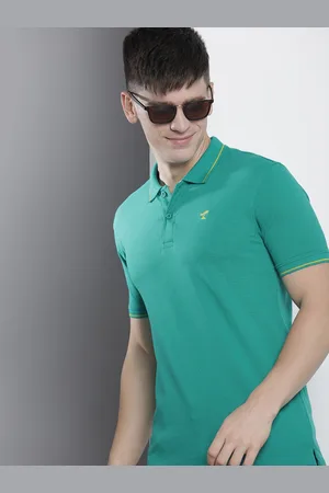 The Indian Garage Co Men Solid Polo Collar T-shirt