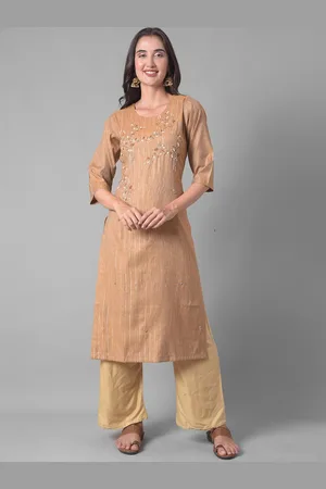 Dollar Missy Floral Embroidered Thread Work Kurta