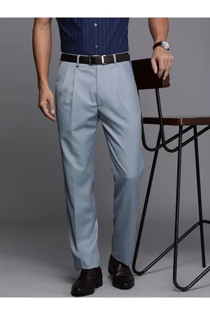 Buy Gray Slim Fit Formal Trousers online  Looksgudin