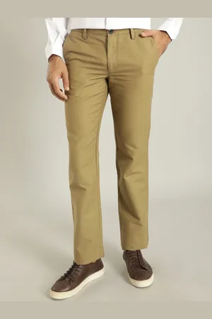 Indian Terrain Men Kansas Pure Cotton Chinos Trousers