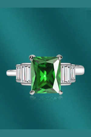 Designs & You Silver-Plated CZ-Studded Finger Ring