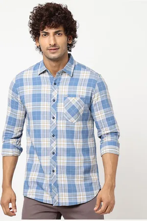 Blue Buddha Tartan Checked Casual Shirt