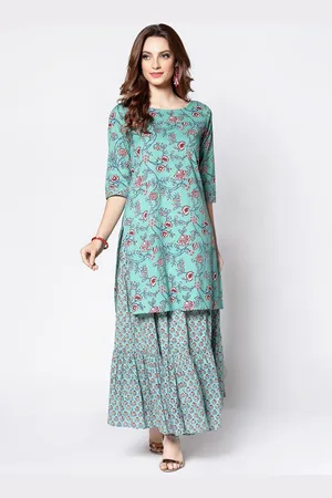 Sera Floral Printed Cotton Kurta