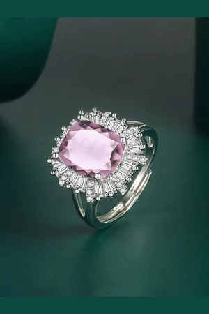 Designs & You Silver-Plated AD-Studded Finger Ring