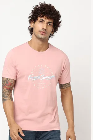 Blue Buddha Typography Printed Cotton T-shirt
