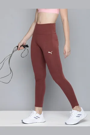 PUMA Women HER High-Waist Brand Logo Embroidered Detail Tights