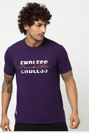 Blue Buddha Typography Printed Cotton T-shirt