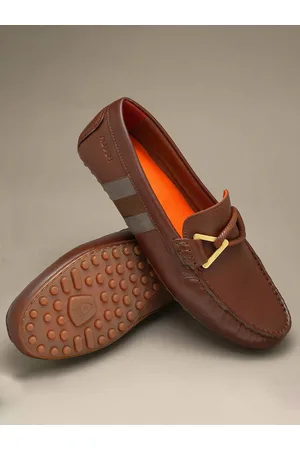 Ruosh Men Leather Comfort Insole Horsebit Loafers