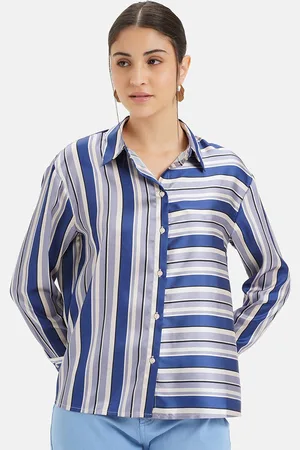 Kazo Relaxed Striped Casual Shirt