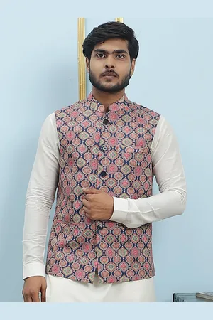 See Designs Printed Pure Cotton Nehru Jackets