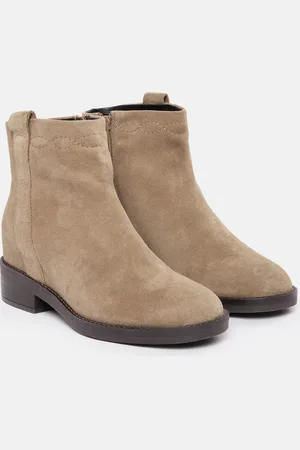Geox Women Solid D Larysse Suede Leather Ankle Boots