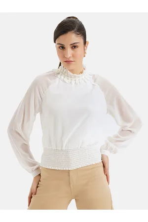 Kazo White Embellished Shirt