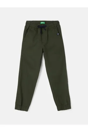 Benetton Boys Mid Rise Cotton Joggers