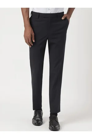 Buy Men Grey Super Slim Fit Checked Formal Trousers online  Looksgudin