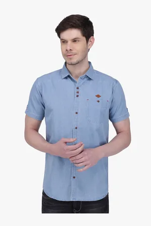 Kuons Avenue Smart Slim Fit Denim Casual Shirt
