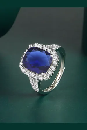 Designs & You Silver-plated Ice-cut AD-studded Finger Ring