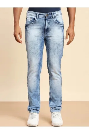 HJ HASASI Men Straight Fit High-Rise Heavy Fade Jeans