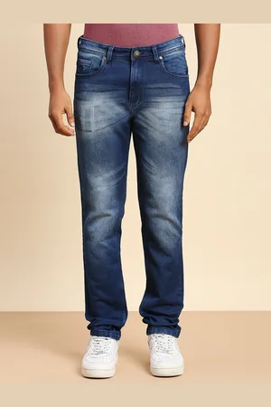 HJ HASASI Men Straight Fit High-Rise Clean look Light Fade Jeans