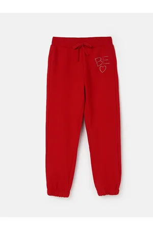 Benetton Girls Mid Rise Cotton Joggers