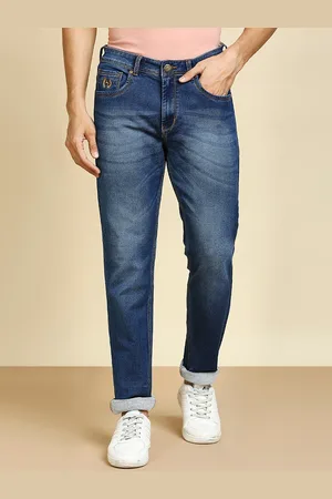 HJ HASASI Men Rehular Fit High-Rise Heavy Fade Jeans