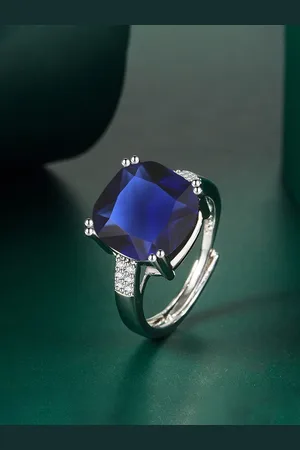 Designs & You Silver-plated Ice-cut AD-studded Finger Ring