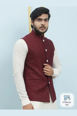 See Designs Regular Pure Silk Kurta & Pyjamas With Nehru Jacket
